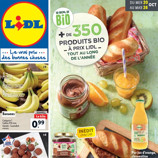 Catalogue Lidl Si Bon Si Bio Du Au 26 Octobre 21