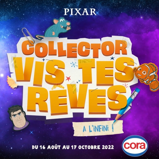 Cora Pixar : Autocollants et Fixeez offerts + peluches et verres à collectionner