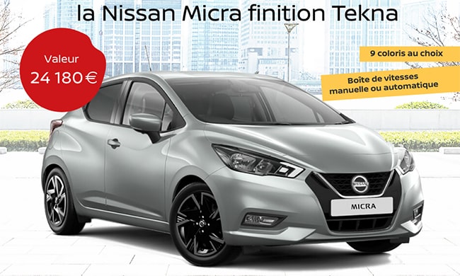 Gagnez la Nissan Micra de votre choix avec le jeu Blancheporte