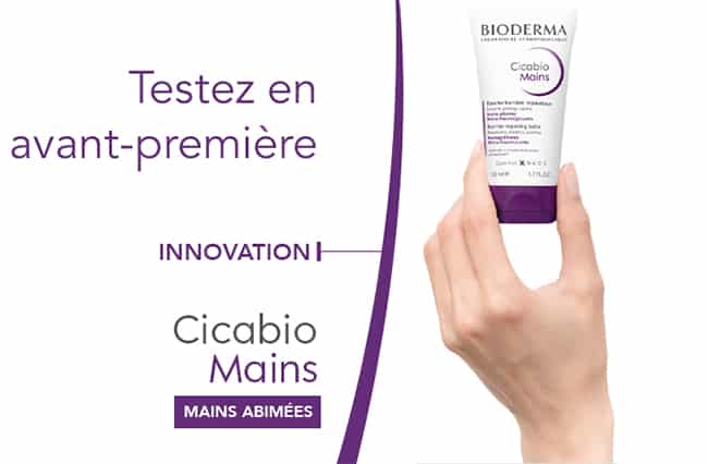 Testez gratuitement le baume Cicabio Mains de Bioderma