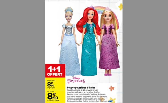 Poupée Disney Princesses Vaiana poussiers d'etoiles 30 cm