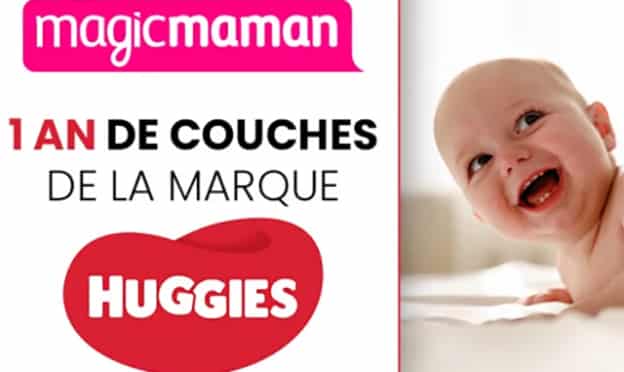 Jeu Magicmaman : Couches Huggies à gagner