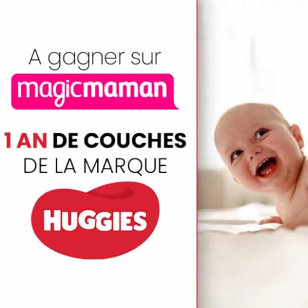 Jeu Magicmaman : Couches Huggies à gagner