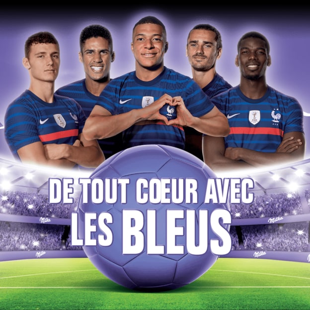 Jeu Milka De tout coeur avec les bleus