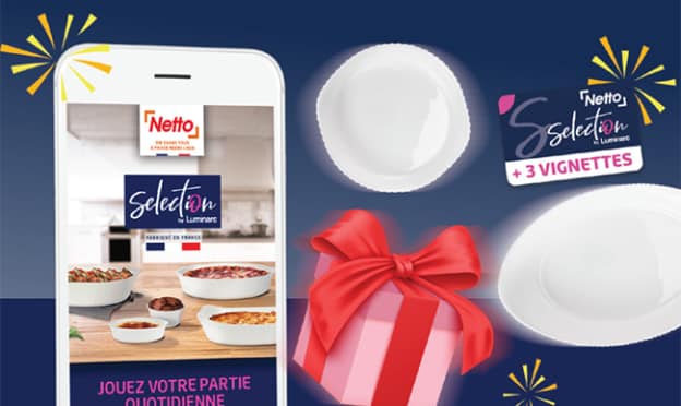 Jeu Mobile Netto : Vignettes gratuites et sets Luminarc à gagner