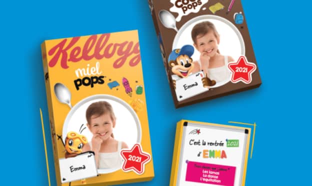 Kellogg's : paquets achetés = étui personnalisé offert