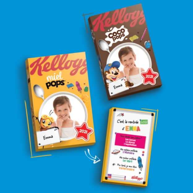 Kellogg's : paquets achetés = étui personnalisé offert