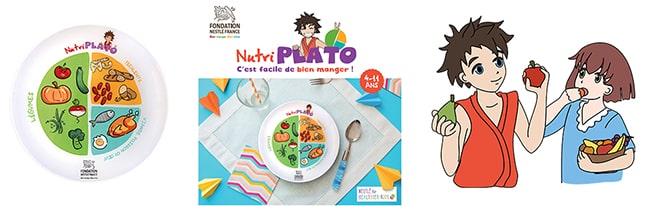 Commandez gratuitement votre assiette et votre livret Nutriplato