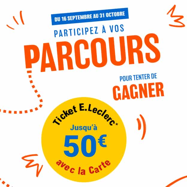 Parcours gagnants Leclerc : des euros cagnottés avec la carte