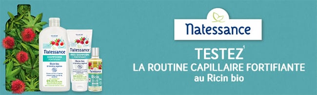 Testez gratuitement la routine capillaire fortifiante de Natessance