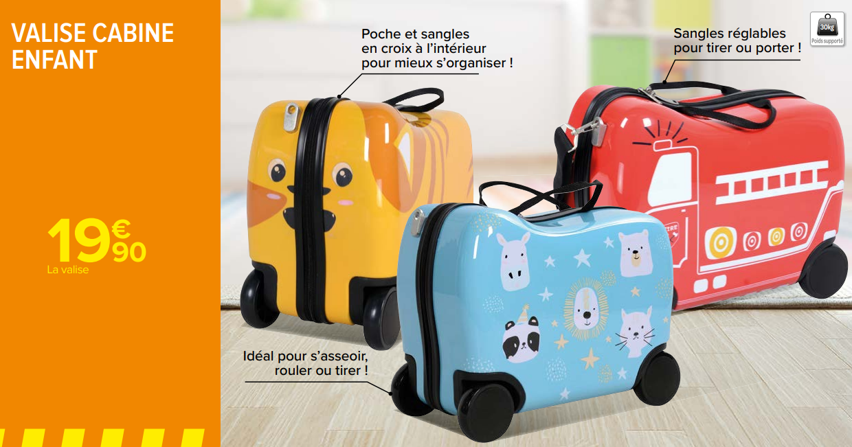 Carrefour Valise enfant pas ch re chevaucher 19 90