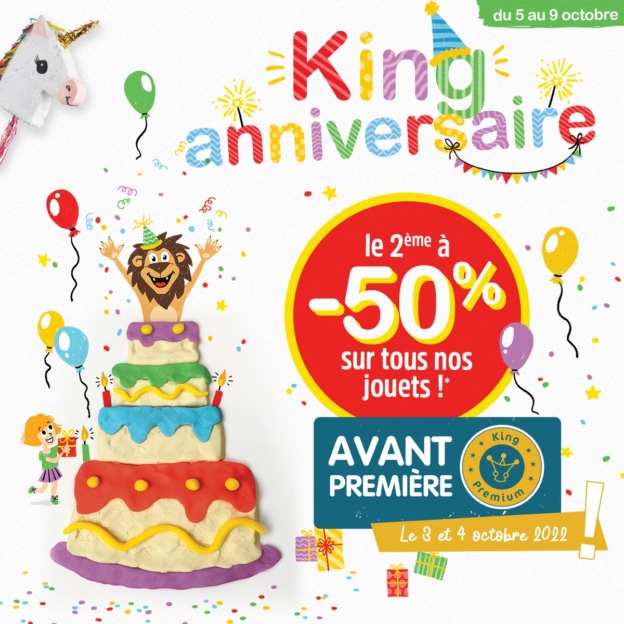 Bon plan King Jouet : 50% de réduction sur le 2ème article