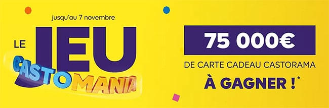 Cadeaux à gagner au jeu Castorama Castomania