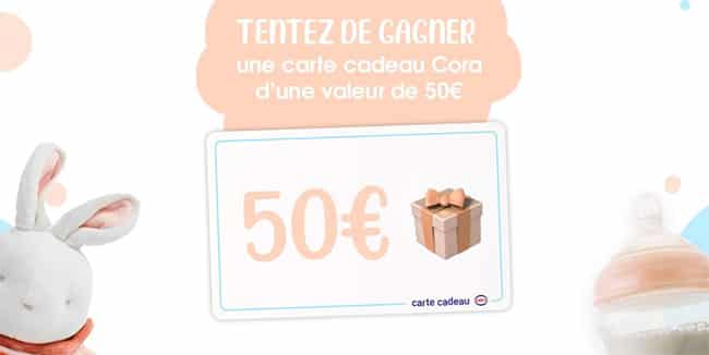 Tentez de gagner une carte cadeau Cora