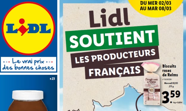 Catalogue Lidl soutient les producteurs du 2 au 8 mars 2022