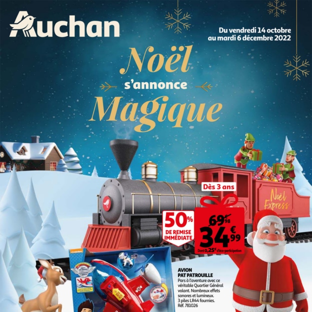 Catalogue Auchan Noël 2022 à consulter en ligne et Promos