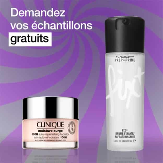 Echantillons gratuits MAC & Clinique