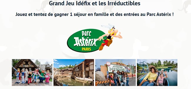 Gagnez un séjour pour 4 ou 2 places au Parc Astérix avec La Grande Récré