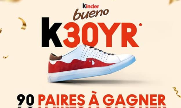 Jeu anniversaire Kinder Bueno : Sneakers à gagner