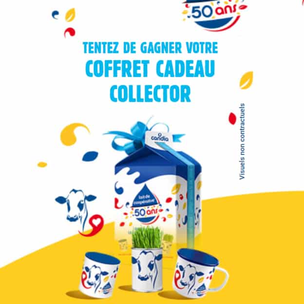 Jeu 50 ans Candia : box cadeaux et tasse collector à gagner