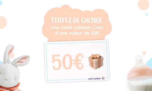 Jeu Cora : Cartes cadeaux à gagner