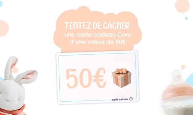 Jeu Cora : Cartes cadeaux à gagner