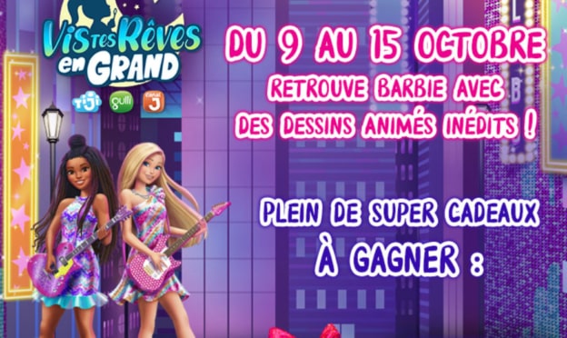 Jeu Gulli : Voiture Big city big dreams et cadeaux Barbie à gagner