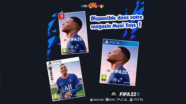 Gagnez le jeu FIFA 22 pour la console de votre choix avec Maxi Toys