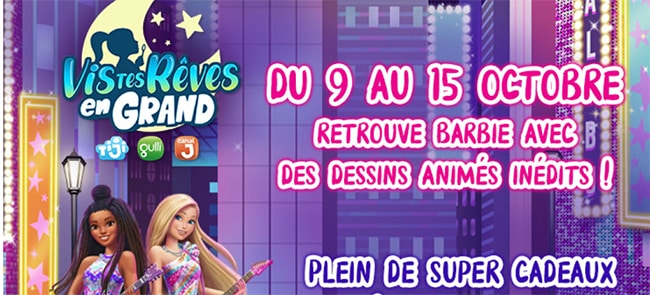 Tentez de gagner une dotation Barbie : Big City, Big Dreams avec Gulli