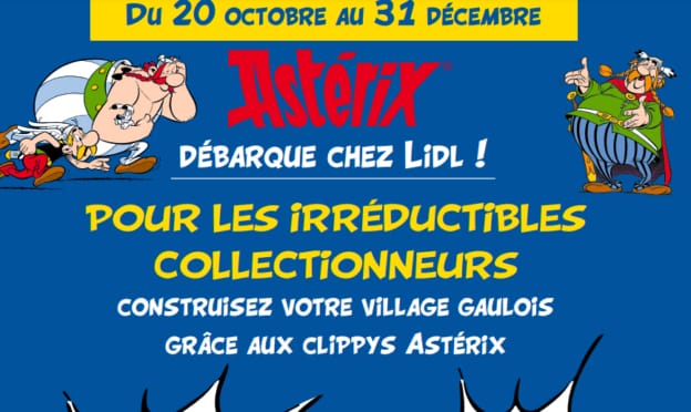 Vignettes Lidl Astérix : Sets de Clippys pas chers