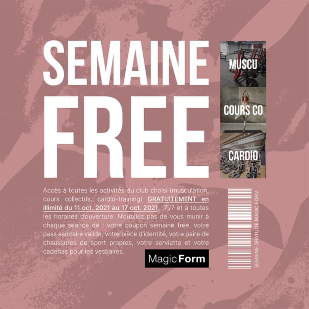 Salle de sport Magic Form : Accès gratuit pendant une semaine