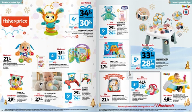 Prospectus des jouets de Noël 2022 des magasins Auchan