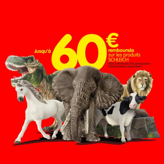 Bon plan Schleich : Jusqu’à 60€ remboursés