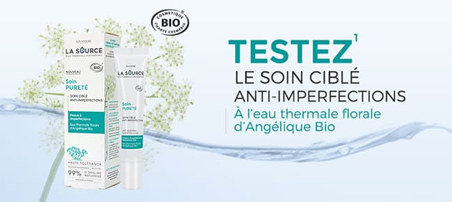 Testez gratuitement le soin ciblé anti-imperfection La Source