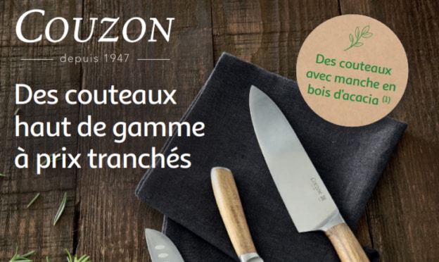 Vignettes Auchan : Couteaux Couzon dès 2€