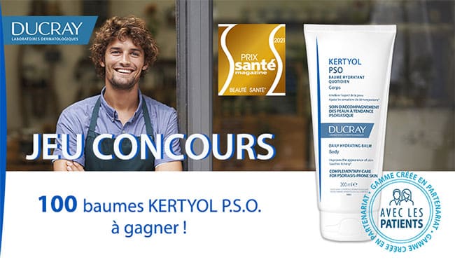 Tentez de gagner un baume hydratant quoditien Kertyol P.S.O de Ducray