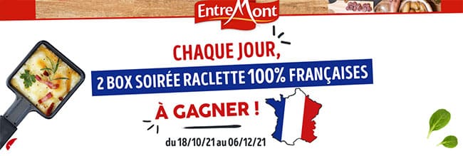 Remportez votre coffret « Raclette 100% françaises » avec Entremont