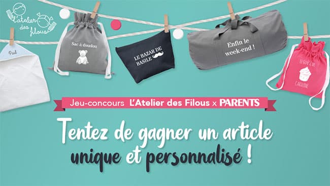 Gagnez un produit personnalisé L’Atelier des filous avec Parents