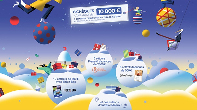 Cadeaux à remporter au concours Grand jeu Féérique de La Poste