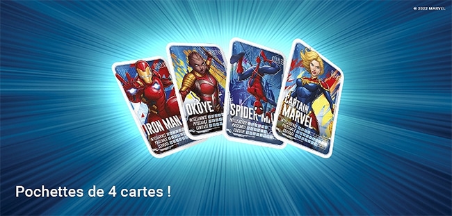 cartes Marvel Leclerc à collectionner