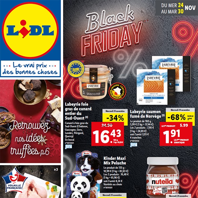 Catalogue Lidl "Black Friday" du 24 au 30 novembre 2021
