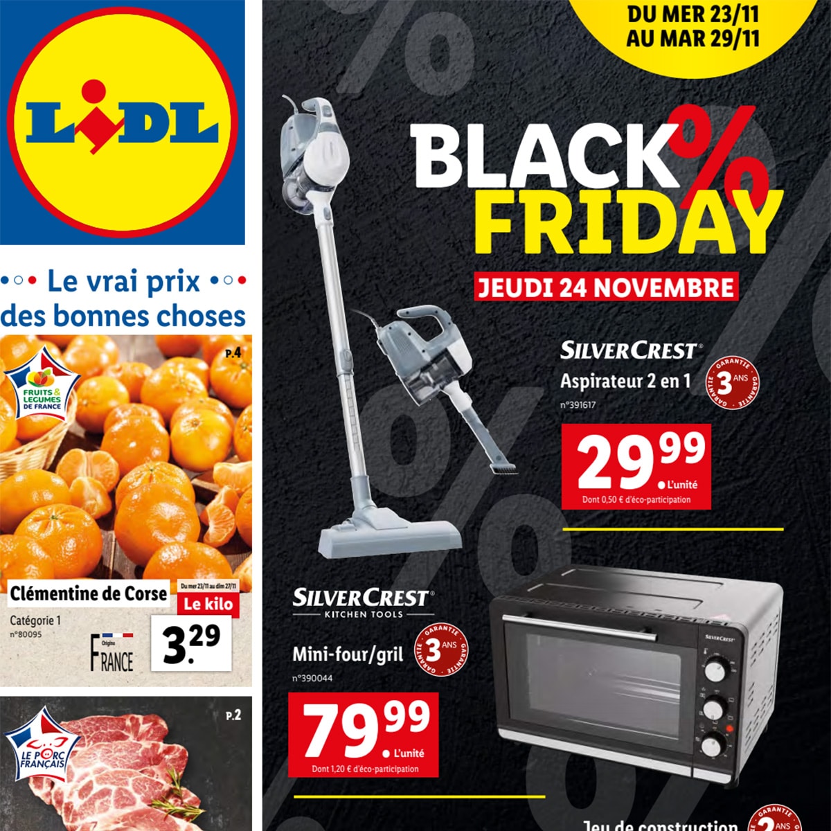 Catalogue Lidl "Black Friday" du 23 au 29 novembre 2022