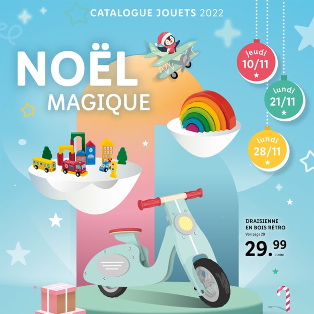Catalogue de Noël Lidl 2022 : Les jouets en bois Playtive