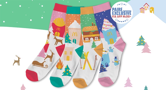 paires de chaussettes McDo 2022 à petits prix
