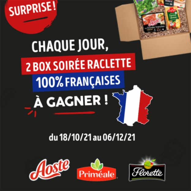 Jeu Entremont Opération Raclette : box alimentaire à gagner