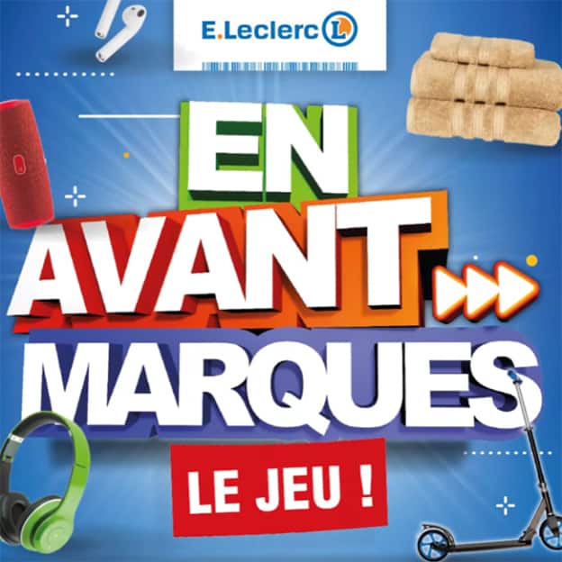 Jeu En Avant Marques Leclerc à code : 111’530€ de lots à gagner