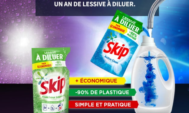 Jeu Ma vie en couleurs : lessives à diluer Skip à gagner