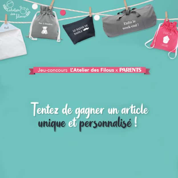 Jeu Parents : Cadeaux L'Atelier des filous personnalisés à gagner