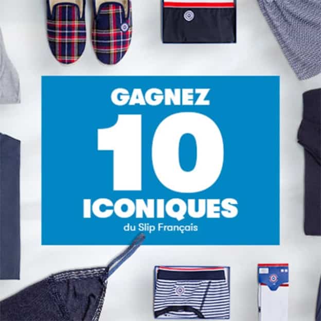 Jeu Le Slip Français : kits de produits iconiques à gagner