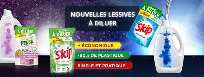 Gagnez 1 an de lessive à diluer Skip Active Clean avec Ma vie en couleurs